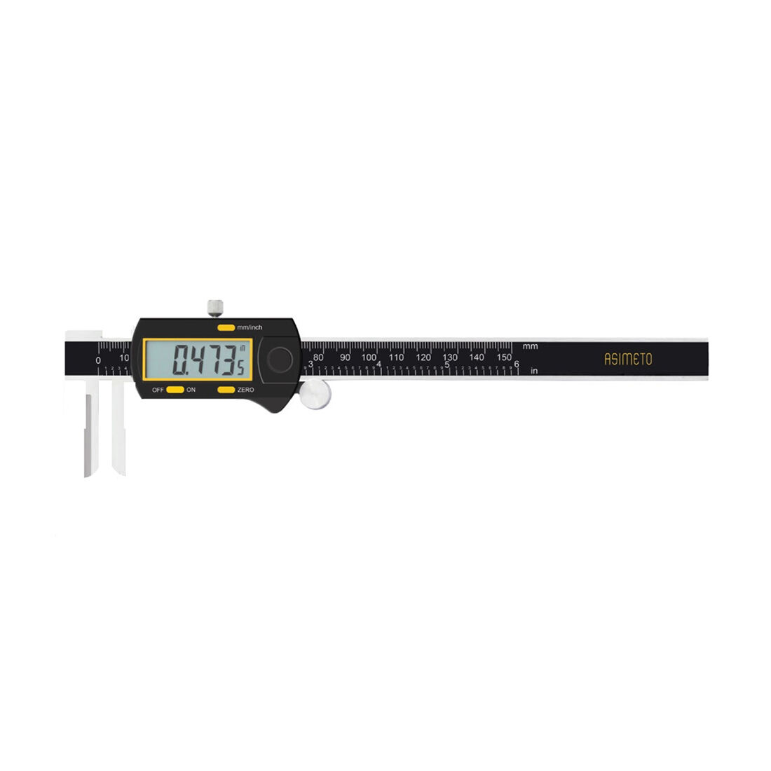 ASIMETO 18-300mmx0.01 BIÇAK AĞIZLI DİJİTAL KUMPAS