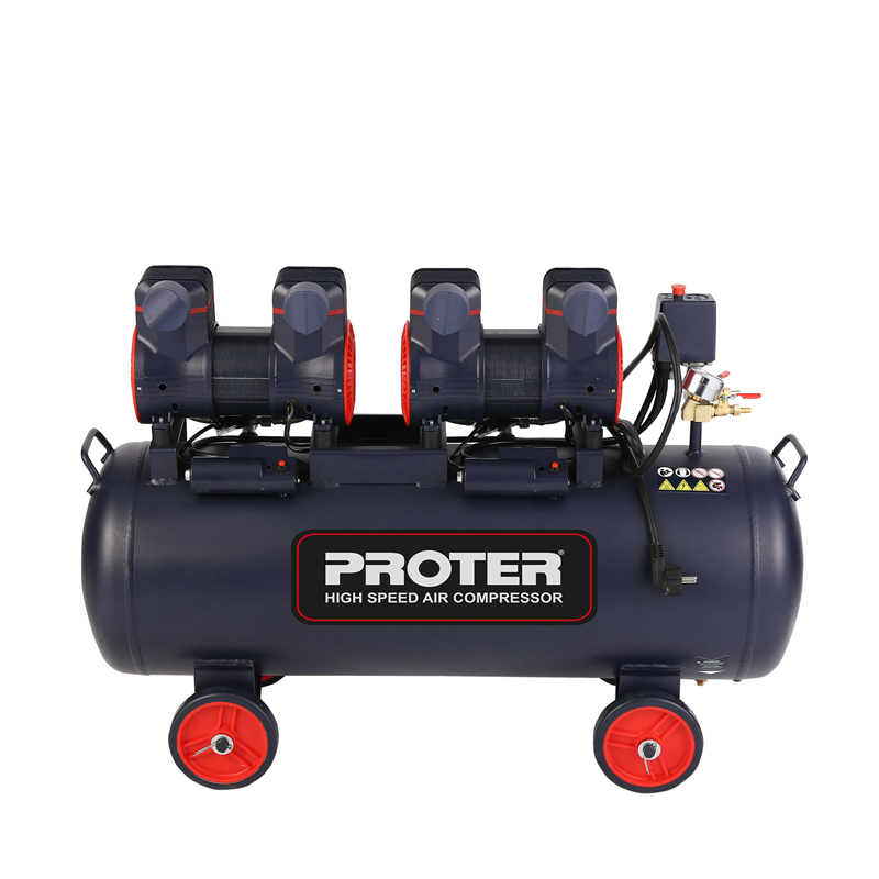 PROTER PR 104 HZ  Hızlı-Yağsız 100 LT  4  HP Monofoze 8 Bar Hava Kompresörü