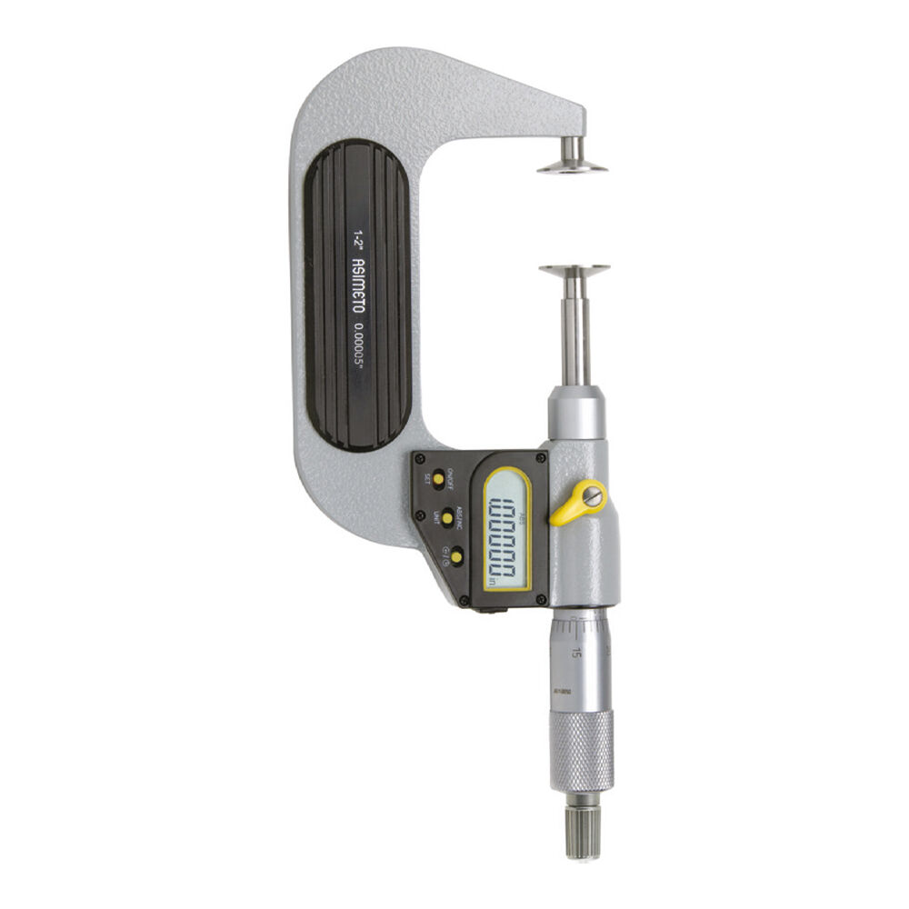 ASIMETO 0-25mmx0.001mm DİJİTAL DİŞLİ MİKROMETRE