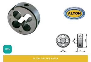 Alton Gaz Diş Pafta - G 3/4