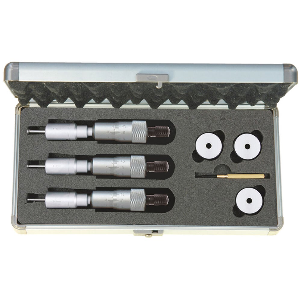 ASIMETO 6-12mmx0.01 2/3-NOKTA TEMASLI MEKANİK MİKROMETRE