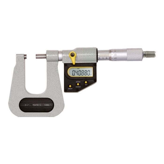 Asimeto 0-25mmx0.001 Ip65 Derin Boğaz Dijital Mikrometre AS-157014