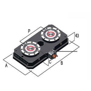 200x400mm GERARDI 2 KUTUPLU PNÖMATİK ZERO POİNT