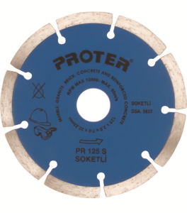 PROTER PR 125 S     125 mm Soketli  Elmas  Testere